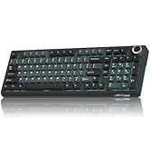 SOLAKAKA KI99 Pro Wireless Mechanical Keyboard Quiet Switch,Hot Swappable Pre-Lubed Switches Sile...