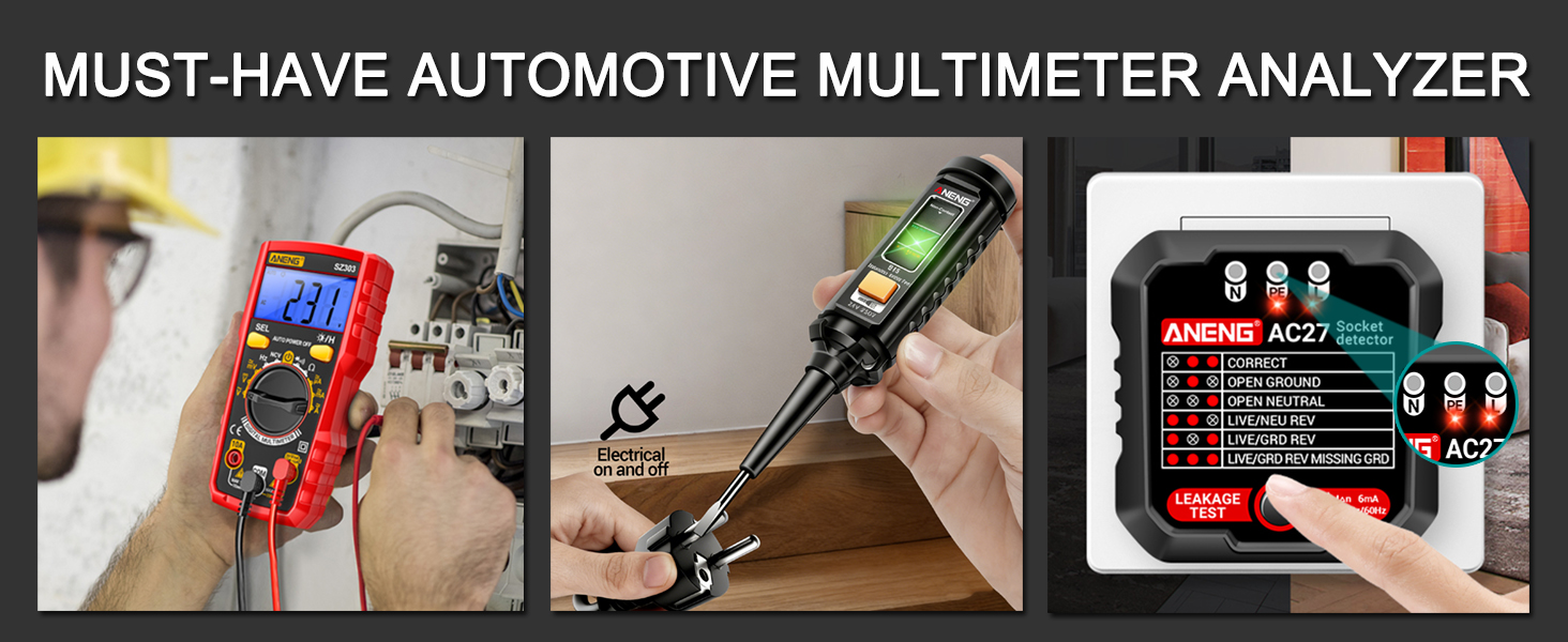 Multimeter Kit with Non Contact Voltage Tester