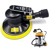 MOMODA Professional Air Random Orbital Sander, 6 inch Dual Action Pneumatic Sander Suitable for H...