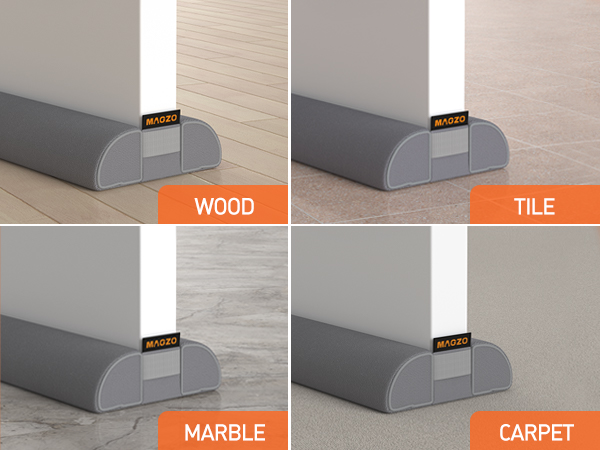 MAGZO Door Draft Stopper Adjustable Under Door Gap Filler