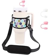 WK IEASON New Water Bottle Handle Shoulder Strap Carrier Holder for Stanley Tumbler 30-40OZ Hydro...