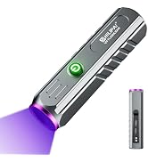 365nm UV Flashlight Rechargeable,Small Black Light Flashlight Powerful Ultraviolet Blacklight,UV ...