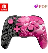 PDP REMATCH GLOW Enhanced Wireless Nintendo Switch Pro Controller, Rechargeable 40 hour battery p...