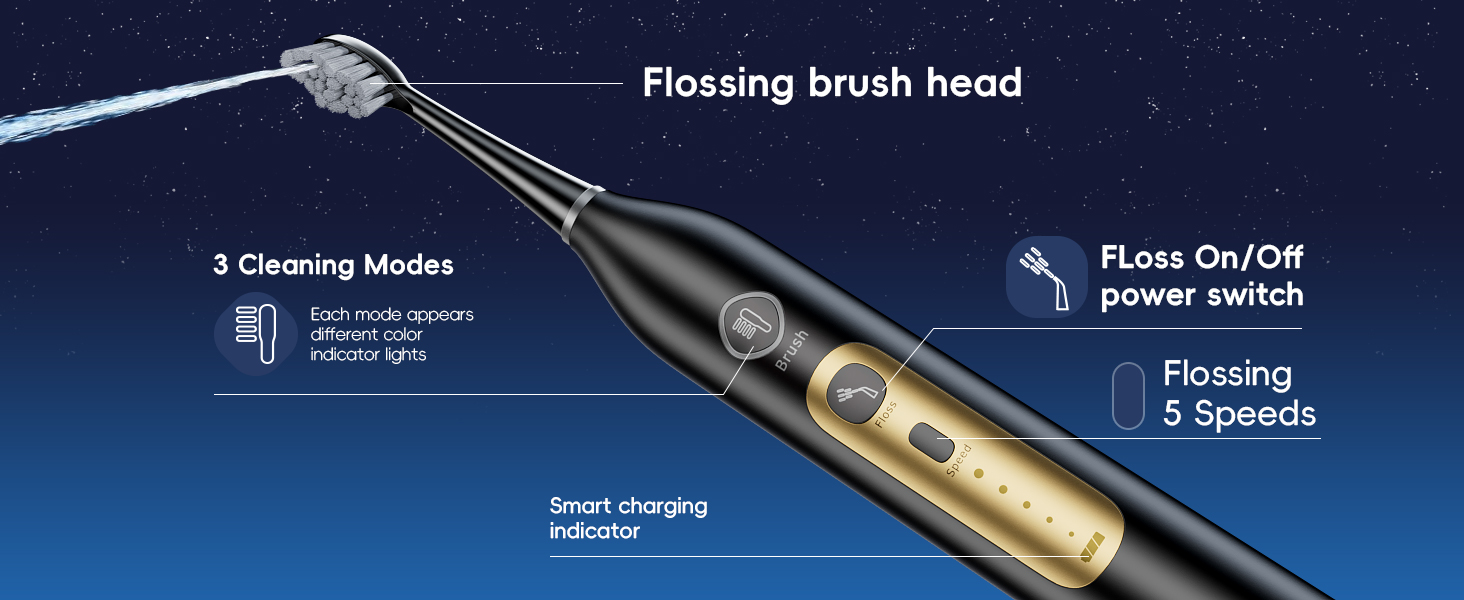 water flosser and toothbrush combo