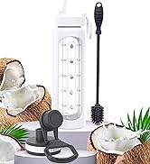 half gallon glass water bottle with time marker with straw motivational water bottle