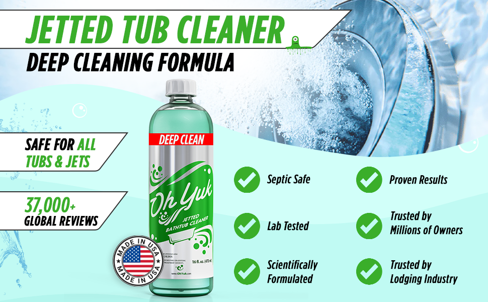 Jetted tub cleaner Jacuzzi cleaner Whirlpool cleaner Bathtub jet cleaner Hot tub cleaner Spa jet