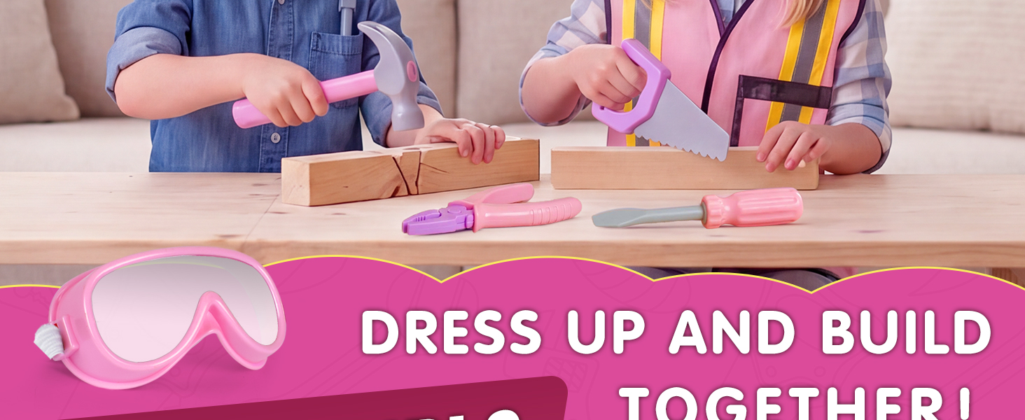 Toddler Girls Dress Up Costume with Cute Safety Icons