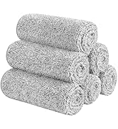 SINLAND Microfiber Face Towels Ultra Soft Bamboo Charcoal Facial Washcloths Face Cloth for Bath12...