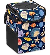 GVGHIDZ Car Trash Can - with Lid and Storage Pockets Water-Resistant Coating, No Installation Req...