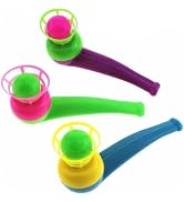 Mozff 3Pcs Bubble Pipe Floating Ball Game Set, Controlled Balance Challenge Activity Kit for Fami...