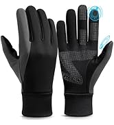 OZERO Winter Touchscreen Gloves for Men: Warm Running Gloves Windproof Water Resistant - Lightwei...