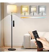Modern Floor Lamp for Living Room and Bedroom- 55"-67" Height Adjustable Standing Lamps with Dimm...