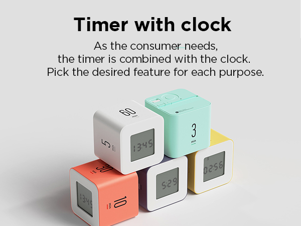 Timer with clock