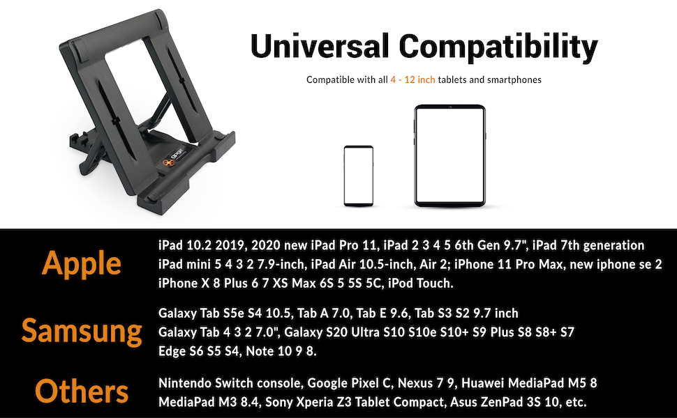 universal compatibility for tablets and smartphones