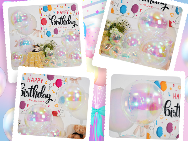 iridescent balloons