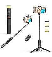 COLORLIZARD CellphoneTripod with Remote, Aluminum Alloy Selfie Stick Tripod, Best Foldable Mini E...