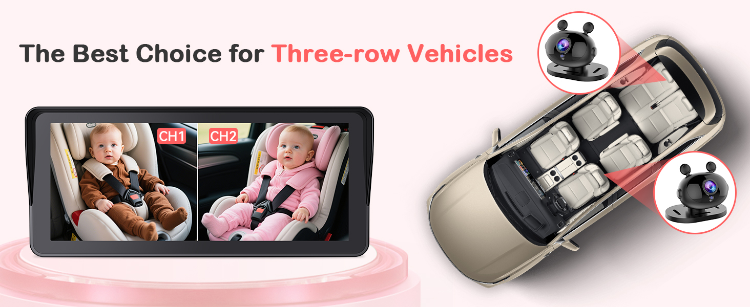 double car camera for 2 baby