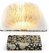 ZBOLE Floral Print Book Light,3-Color Book Lamp Book Lovers Gifts | 1200mAh Portable Foldable Pap...