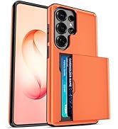 Jiunai for Samsung S26 Ultra Case Card Holder Built in Wallet Slide Pocket Shockproof Hybrid Prot...