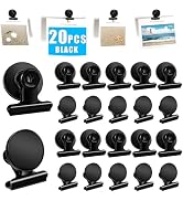 DIYMAG Magnetic Clips, 20 Pack Fridge Magnets Refrigerator Personalized Sculpture Photo Frame Col...