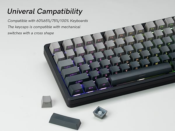 Compatible with 61/68/75/84/87/89/96/98/104/108 keys