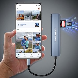 sd tf card slot reader readers file movie music travel portabl compact phone otg function