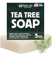 Tea Tree Soap – Natural Defense Tea Tree Oil Wash Bar for Face & Body – Remedy Soap Fights Acne, ...
