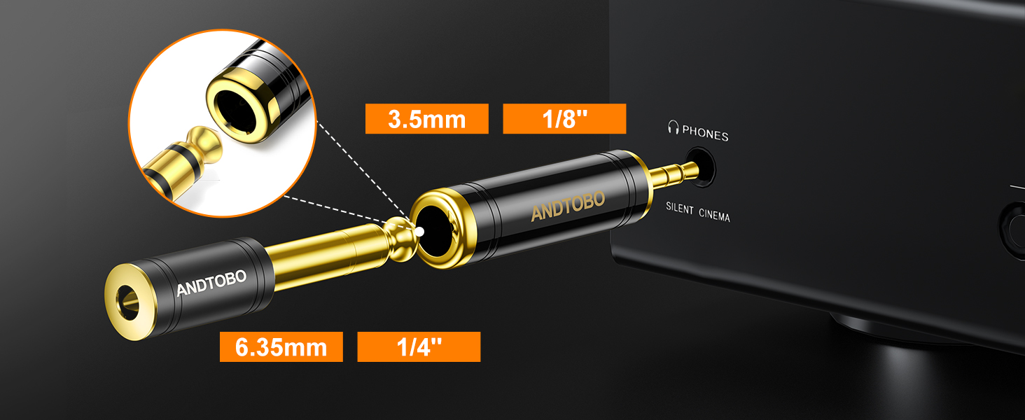 3.5 & 6.35 Headphone Adapter