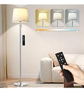 Modern Floor Lamp for Living Room and Bedroom- 55"-67" Height Adjustable Standing Lamps with Dimm...
