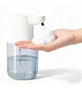 Automatic Foaming Soap Dispenser for Bathroom: 4-Level Adjustable White Touchless Hand Soap Dispe...