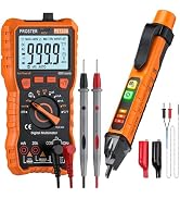 Proster Electrical Test Kit with TRMS 6000 Counts Multimeter & Non-Contact Voltage Tester Pen for...
