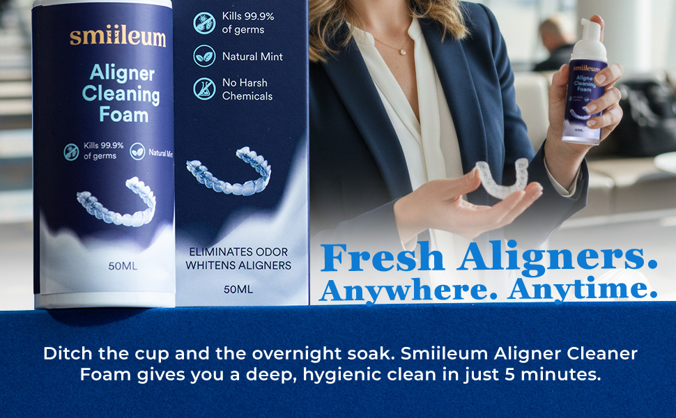 aligner cleaner aligner and retainer cleaner aligner cleaner foam mouthpiece cleaner retainer foam