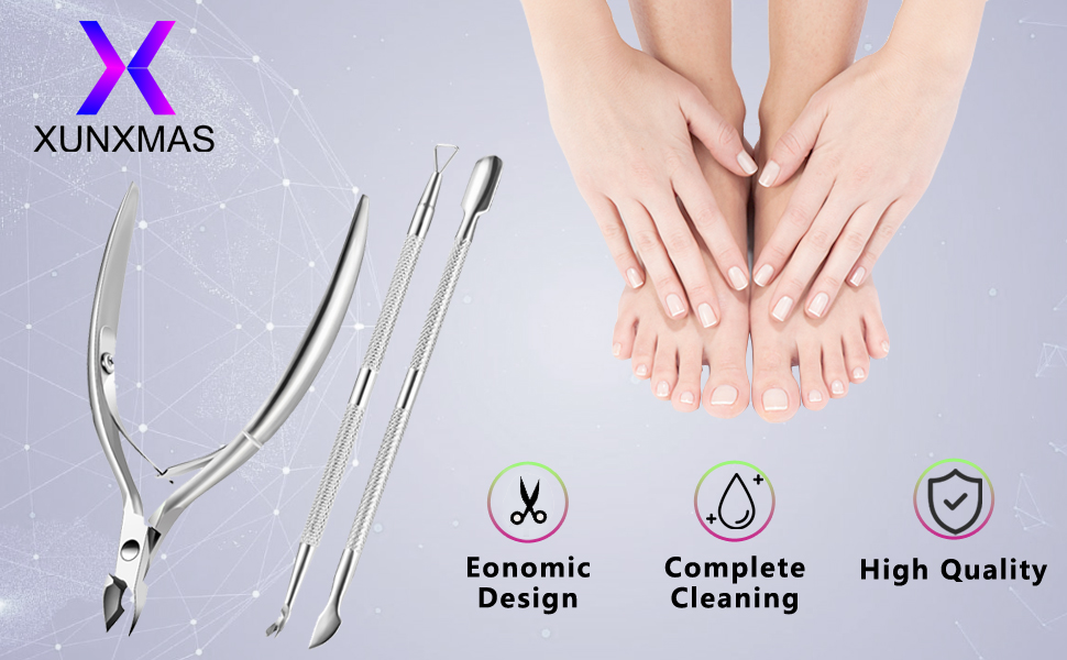 Cuticle Trimmer with Cuticle Pusher