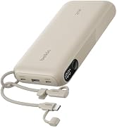 Belkin Portable Charger, USB-C Power Bank 20,000mAh w/ 2X USB-C Ports & 1x A Port, Digital Batter...