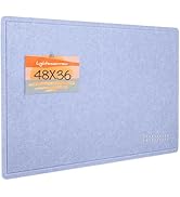 Large Bulletin Board - 48 x 36 Inches, Decorative Felt Pin Board for Wall - 4' x 3' Foldable Phot...