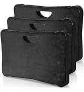 ZENFUN 3 Pack Kneeling Mats, Waterproof Kneeling Pad, Black Heavy Duty Thick Foam Knee Cushion, H...