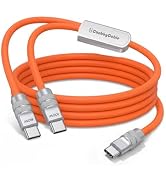 chubbycable Duo-Flex 2-in-1 USB C Charging Cable 100W & 60W 4.3FT Multi Charging Cable Durable Ex...