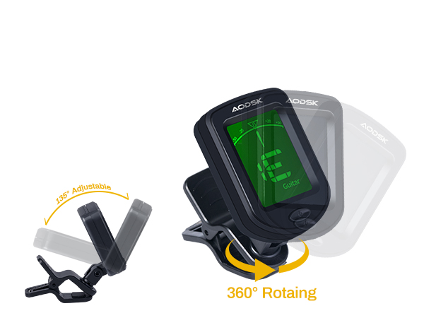 guitar tuner clip on
