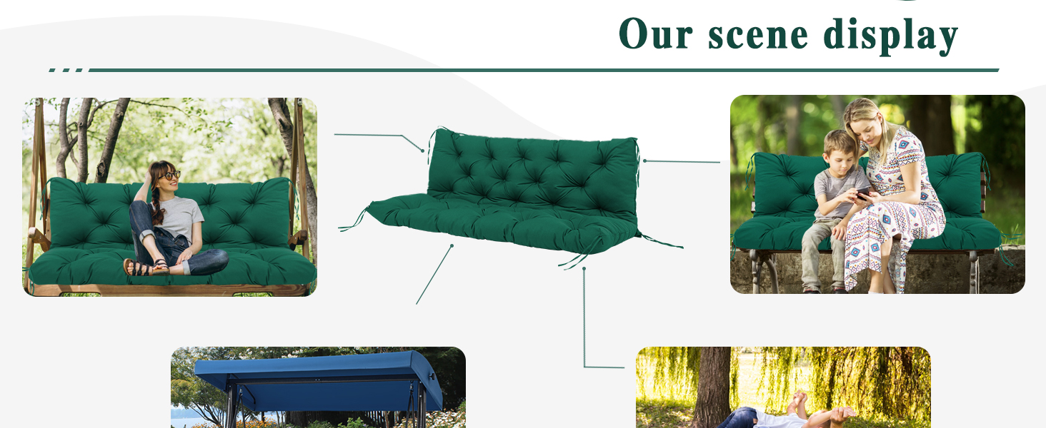 porch swing replacement cushions