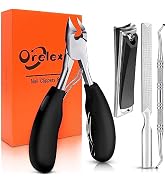 Orelex Toenail Clippers, Toe Nail Clippers for Thick Nails, Have Duty Nail Clipper Fingernail Cli...