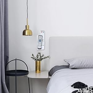 ZC GEL Remote Holder Wall Mount Damage-Free, Clear and Strong Self-Adhesive Media Organizer