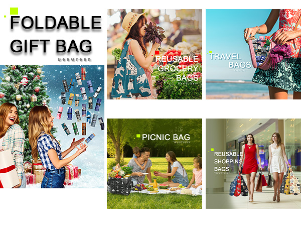 BeeGreen Animal Reusable Grocery Bags