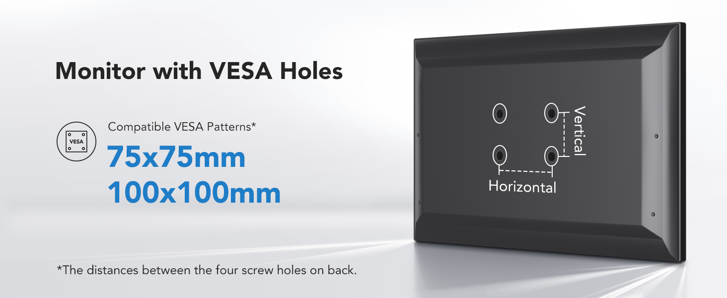 Monitor with VESA Holes