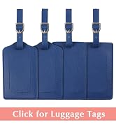Leather luggage tags