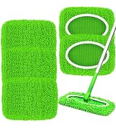 5PCS Microfiber Wet and Dry Sweeping Mop Pads, Compatible with Swiffer Sweeper, Chenille Washable...