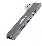 USB Hub for Laptop, 4-Port USB 3.0 hub USB Splitter, USB Expander for Laptop, PC, MacBook, Keyboa...