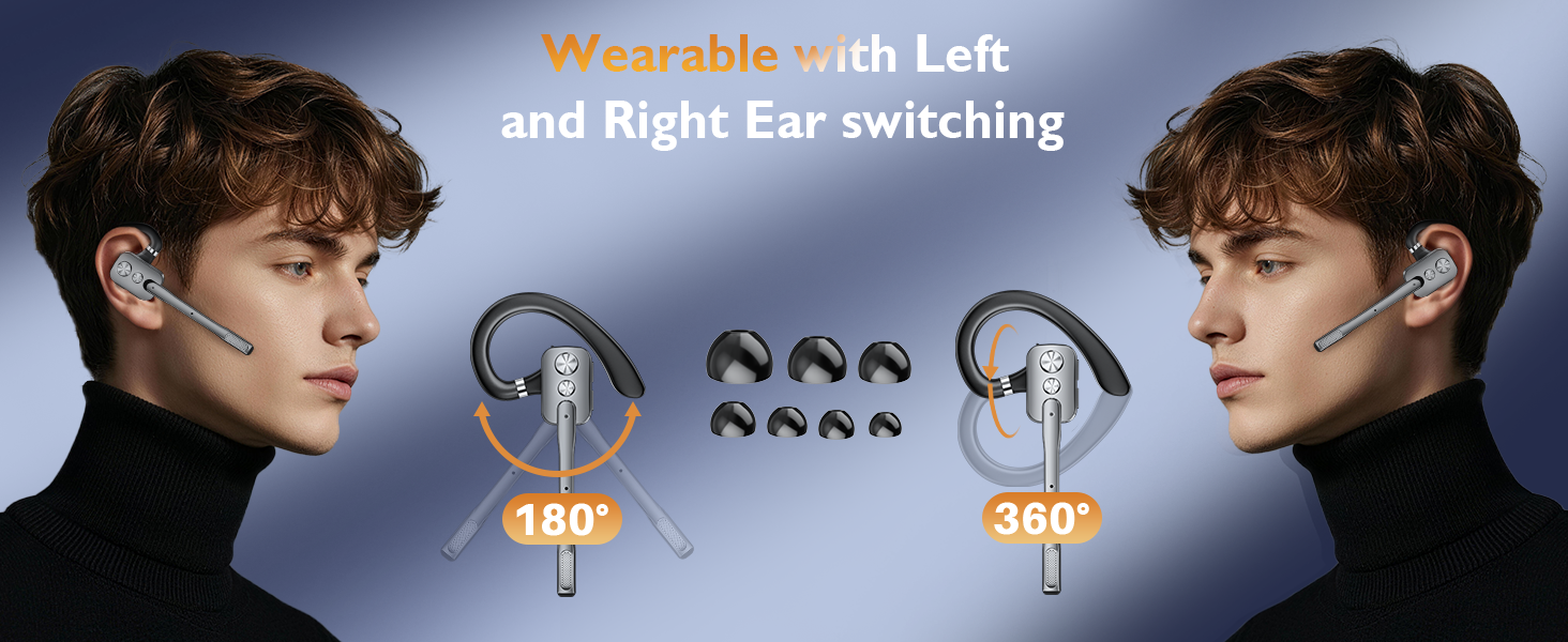 Wearable with Left and Right Ear switching