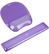 MOSISO Gel Wrist Rest Support for Mouse Pad&Keyboard Set, Irregular Oval Ergonomic Mousepad Keybo...