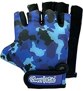 Kids Bike Gloves for Balanced Bike Mountain Bicycle Biking I Breathable Fingerless Toddler Kids C...