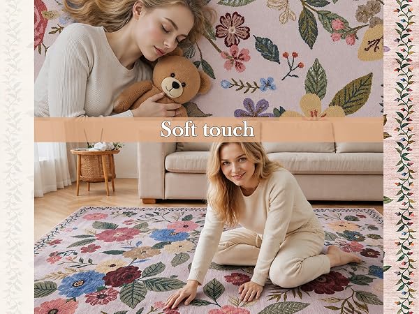 floral rug